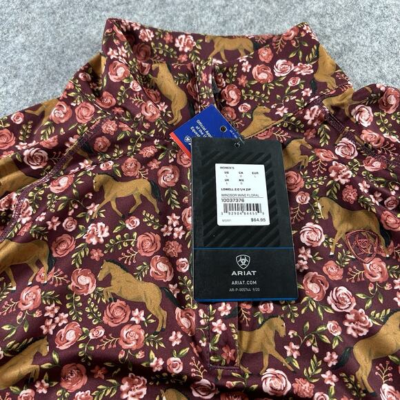 Ariat Tek Women’s Large 1/4 Zip Lowell 2.0 Baselayer Shirt Pullover Equestrian - Picture 8 of 8